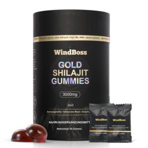WindBoss 60 Shilajit GummibĂ€rchen â Mit Himalaya-Shilajit und ausgewĂ€hlten Pflanzenextrakten. Praktisch einzeln verpackt, angenehm im Geschmack und ohne unnötige ZusĂ€tze. Ideal fĂŒr unterwegs und Ihre tĂ€gliche Routine Kostenlose Lieferung.
